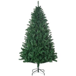 Árbol de navidad plástico, metal, pe color verde ø102x180 cm Homcom