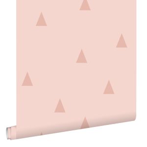 Estahome papel pintado triángulos gráficos rosa - 0.53 x 10.05 m - 139726