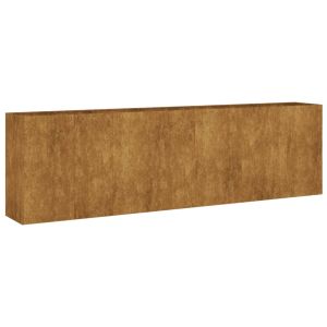 vidaXL jardinera acero corten 280x40x80 cm