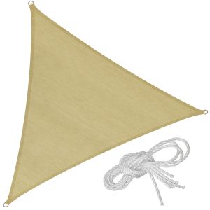 Toldo de polietileno con forma de vela, beige