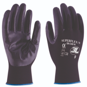 Guantes super flex "n" nitrilo - nylon (talla 8/m)