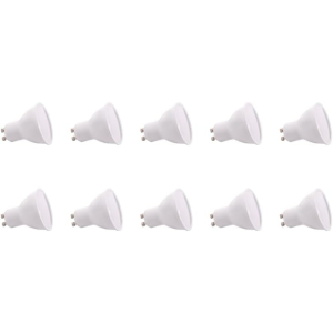 Pack 10 bombillas LED gu10 dimable 7w 4200k blanco neutro