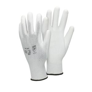 48x par guantes de trabajo antideslizante blanco ecd germany