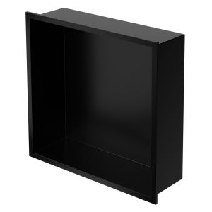 Nicho de ducha 30x30 cm acero inoxidable negro