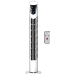 Ventilador de torre abs color blanco 18x18x78.5 cm Homcom