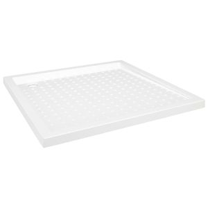 vidaXL plato de ducha con puntos abs blanco 90x90x4 cm