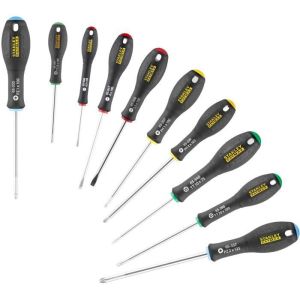 Juego de 10 destornilladores - stanley fatmax - fmht0-62128 - electricista