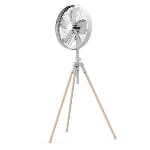 Newlux tripod w3050 ventilador de pie 5 aspas metal blanco