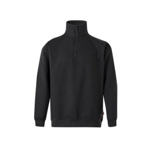 Sudadera media cremallera m negro