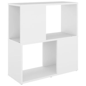 vidaXL estantería librería madera contrachapada blanco 60x24x63 cm