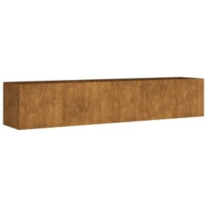 vidaXL jardinera acero corten 200x40x40 cm