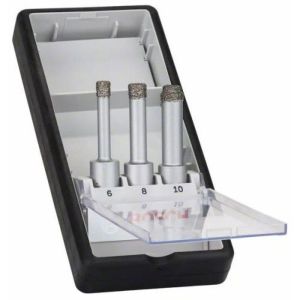 Caja de 3 brocas de diamante easy dry línea robusta 6 - 8 - 10 mm - bosch -