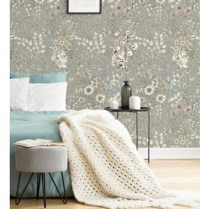 Papel pintado gaulan   lavable flores y plantas hojas 5.23m²