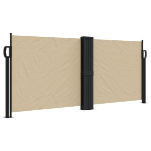 vidaXL toldo lateral retráctil beige 100x600 cm