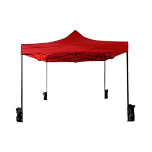 Carpa plegable boldo rojo 3x3 m