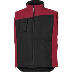 Chaleco acolchado fidji talla l ropa bicolor negro rojo