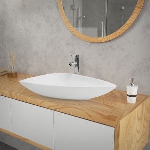Lavabo incl. Desagüe sin rebosadero 69x46x13 cm ceramica blanca