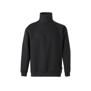 Sudadera media cremallera s negro