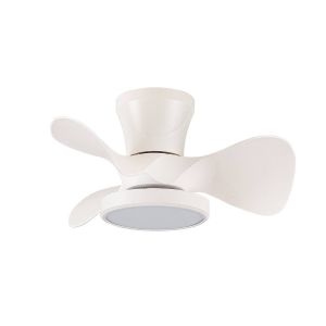 Ventilador dc candy blanco LED dimable con memoria de color akunadecor