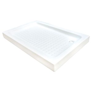 Ondee - plato de ducha cera - gres - blanco - 90x70x9cm