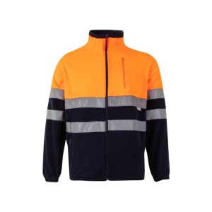 Chaqueta polar bicolor av 2xl azul marino/naranja fl£or