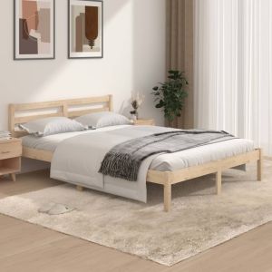 Cama 135x190 cm madera maciza de pino