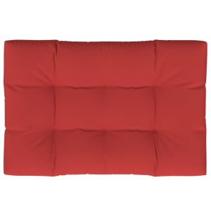 vidaXL cojín para sofá de palets de tela rojo 120x80x12 cm