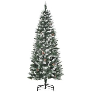 Árbol de navidad PVC, acero color verde 69x69x150 cm Homcom