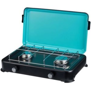 Cooktop de gas portátil 2 fuegos intec - quemadores de acero inoxidable - t