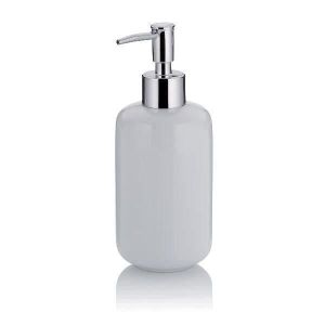 Dispensador de jabón kela isabella - cerámica - blanco