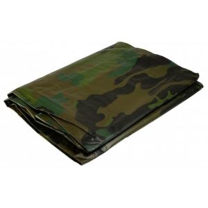 Lona militar - 3,6x5 m - 150 gr/m2 - lona de camuflaje de suelo verde y neg