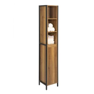 Mueble columna de baño con 3 compartimientos bzr62-pf sobuy