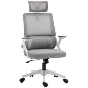 Silla de oficina malla, espuma, pp, tablero multicapa color gris