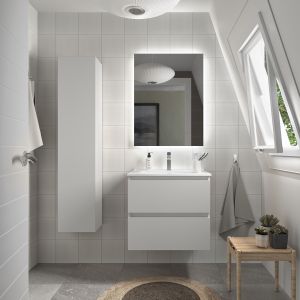 Mueble baño bequia 60 cm blanco mate | lavabo