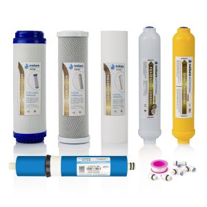 Pack 5 filtros osmosis inversa y membrana 100gpd vontron