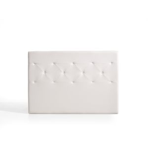 Cabecero zafiro para cama de 160 de polipiel blanco 165x115x8. Matris