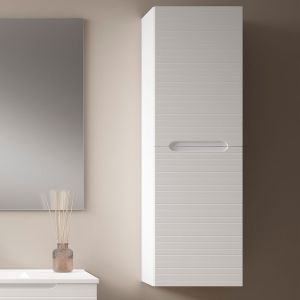 Mueble auxiliar baño boreal 35x27cm acabado blanco mate colgar