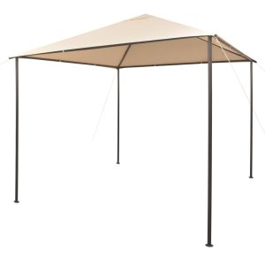 vidaXL cenador carpa 3x3 m de acero beige