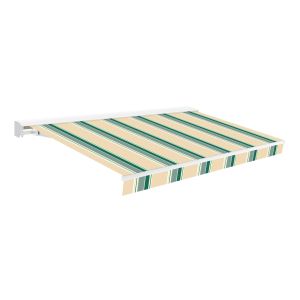 Wasabi – toldo enrollable 4x2,5m beige/verde acrílico – semicofre – anti uv