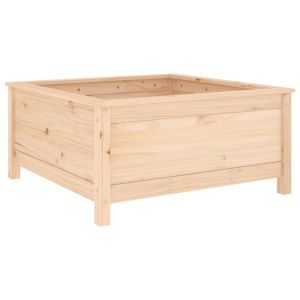 vidaXL jardinera madera maciza de pino 82,5x82,5x39 cm