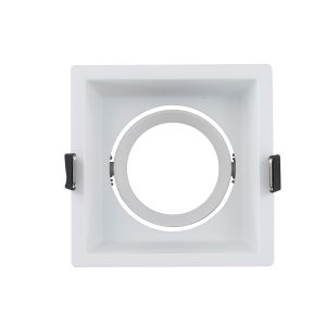 Marco downlight cuadrada orientable concave corte 82x82 blanco(mt8282-b)