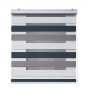 Estor opaco enrollable con acabados de aluminio premium marrón, 140 x 250cm