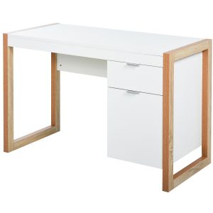 Mesa de escritorio tablero de partículas de grado e1 color blanco