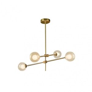 Lampara de 4 luces modelo JERUSALEN bronce FABRILAMP