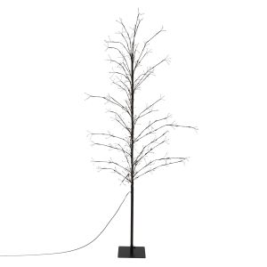 Árbol LED con 480 LEDs 180 cm blanco ecd germany