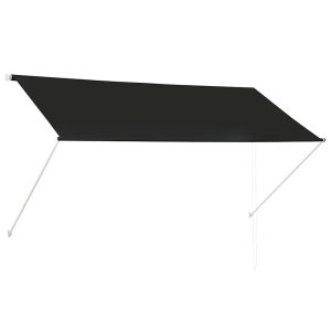 vidaXL toldo retráctil 250x150 cm gris antracita