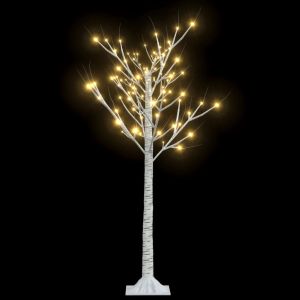 vidaXL árbol de navidad LED blanco cálido sauce interior exterior 1,2m