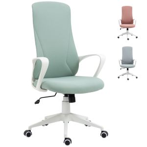 Silla de oficina poliéster, espuma color verde 62x56x119.5 cm vinsetto