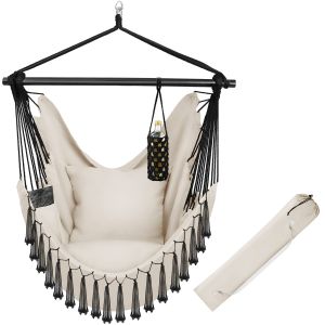 Silla colgante malika, estilo bohemio, capacidad de carga 150kg