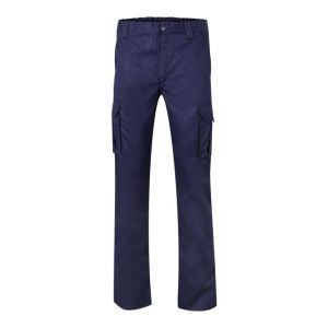 Pantalon multibolsillos velilla color azul marino 42